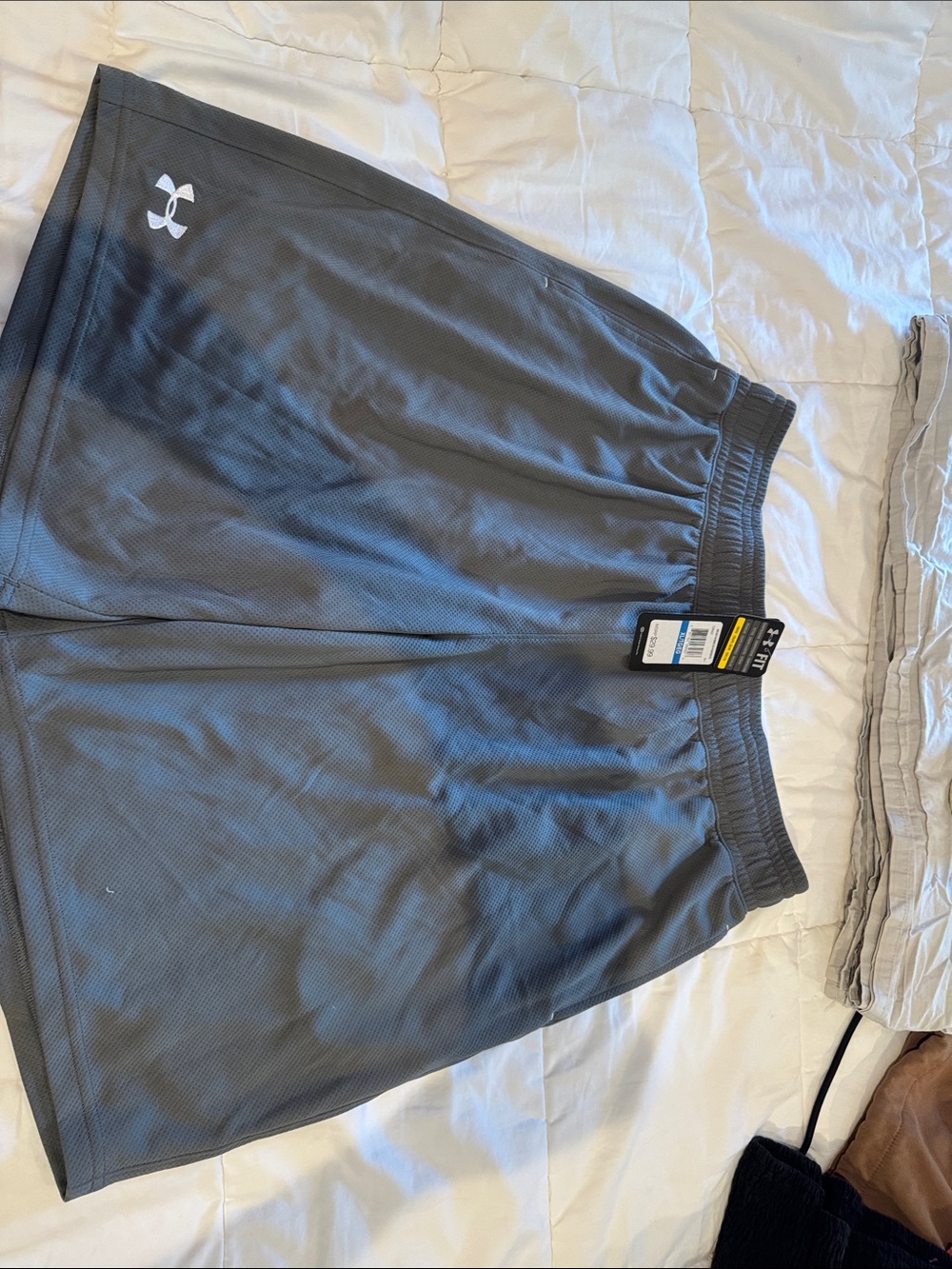 Under Armour Gray Mesh Athletic Training Shorts